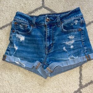 American eagle super stretch jean shorts